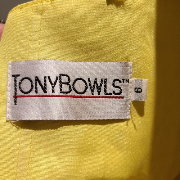 Tony Bowls Strapless Chrystal Cocktail Dress. - Picture 6 of 7